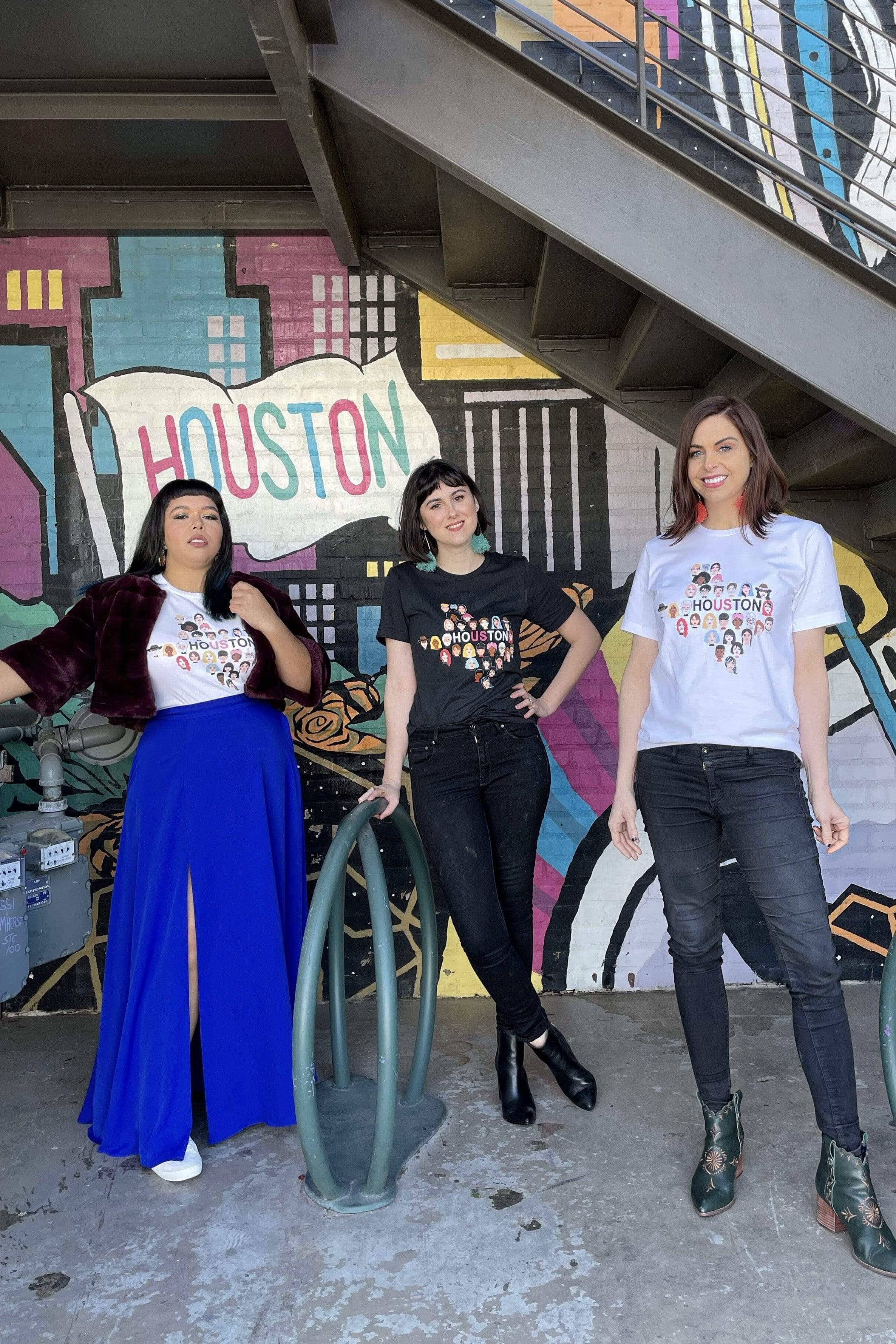 TOPS Houston Us T-Shirt in Black - Chloe Dao